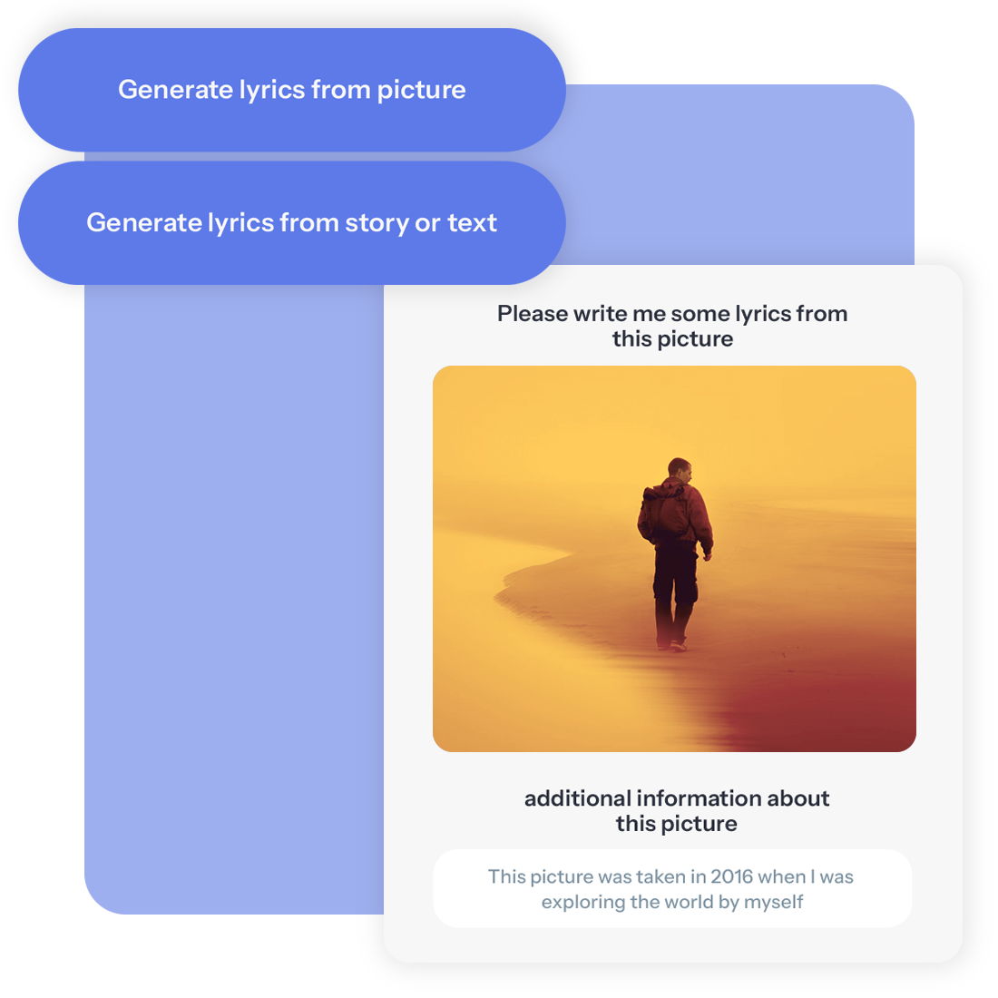 Lyriclab Lyrics Generator lyrics from Picture or stories.
